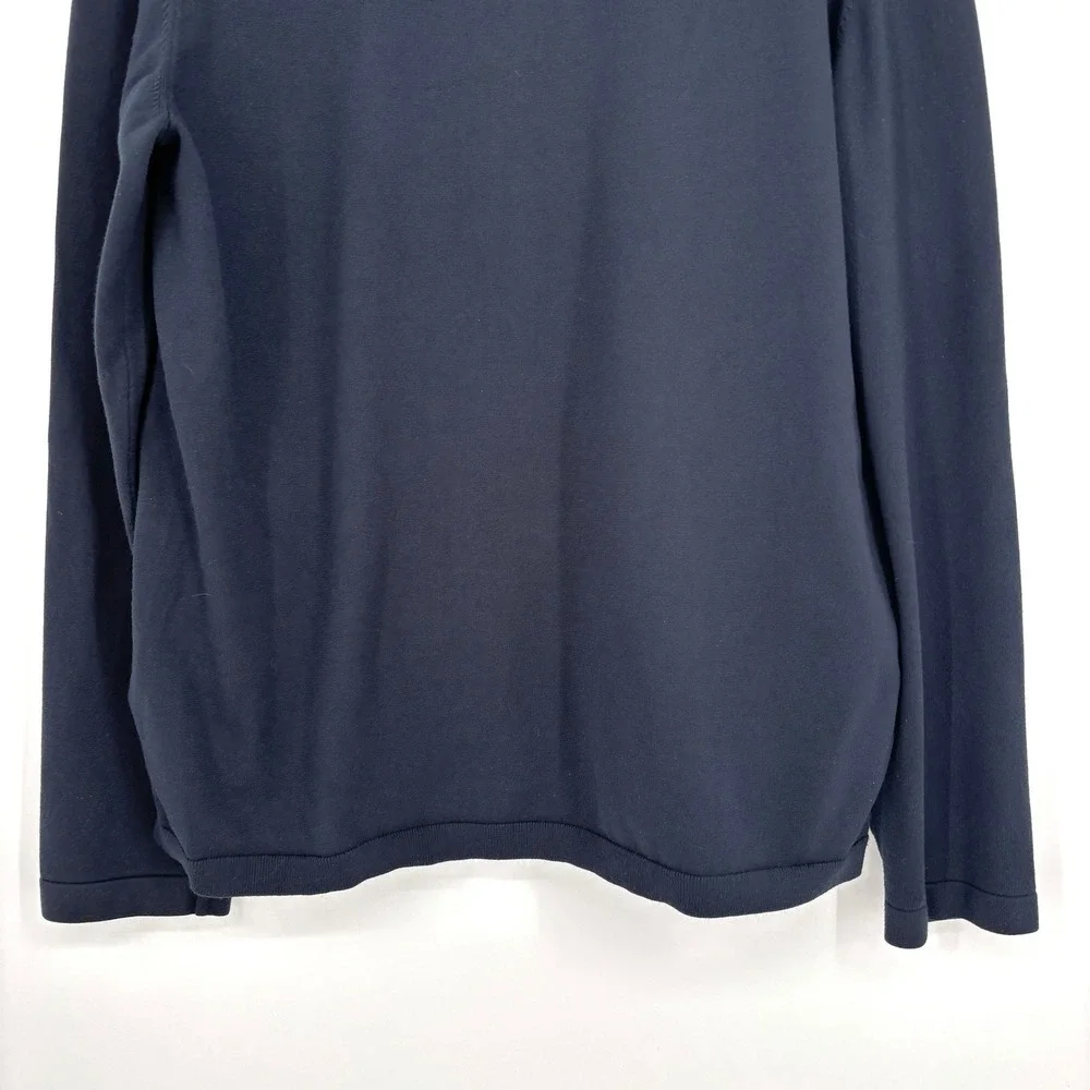 Theory‎ Belville PK Fine Bilen Zip Bomber Jacket Navy Lightweight Modern Size XL